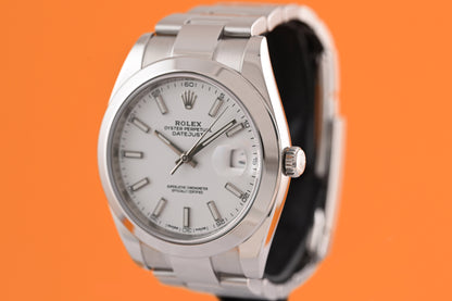 Rolex Datejust 41 - 126300 - White Dial - Full Set - LC100
