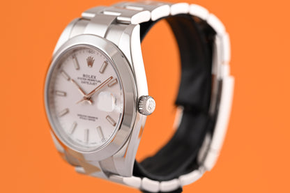 Rolex Datejust 41 - 126300 - White Dial - Full Set - LC100