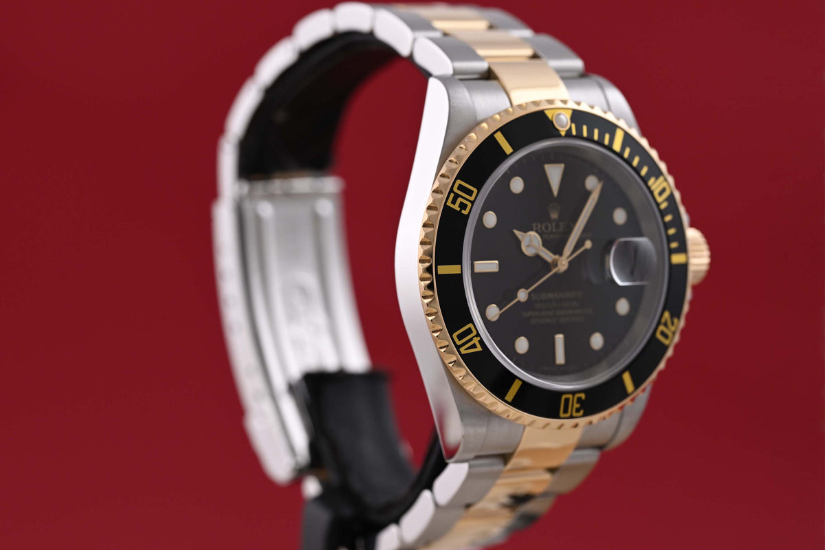 Rolex Submariner 16613 Stahl/Gold - Black Dial - Full Set - LC100 - Baujahr 2007