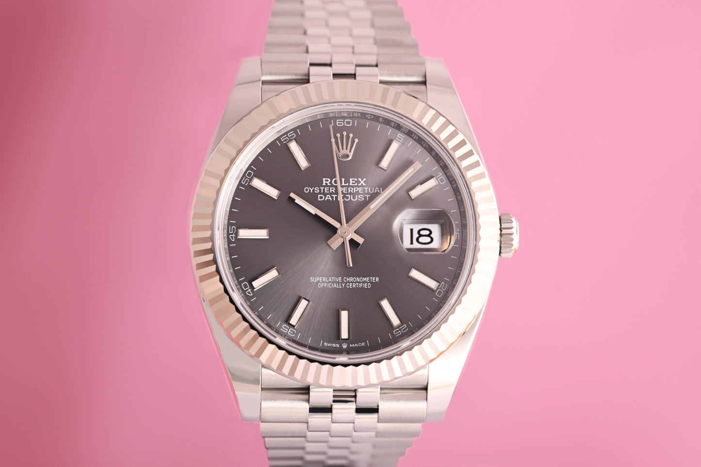 Rolex Datejust 41 - 126334 Rhodium Dial - Full Set