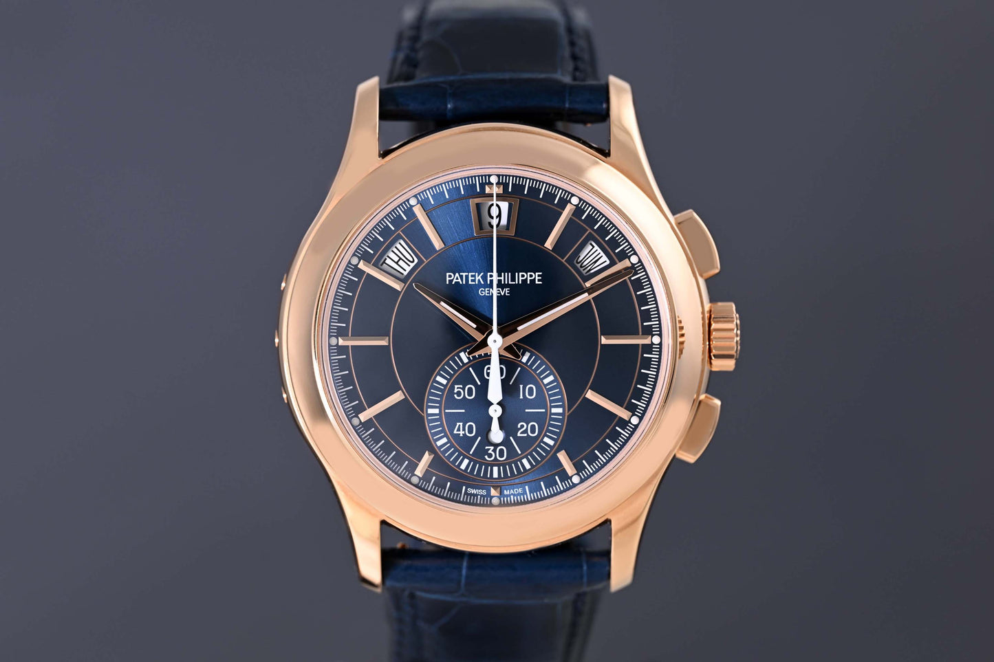 Patek Philippe Annual Calendar Chronograph - 5905R-010 - Rose Gold - Blue Dial - 2026