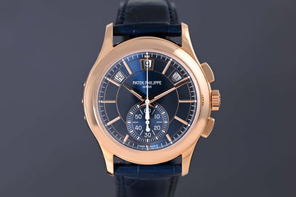 Patek Philippe Annual Calendar Chronograph - 5905R-010 - Rose Gold - Blue Dial - 2026