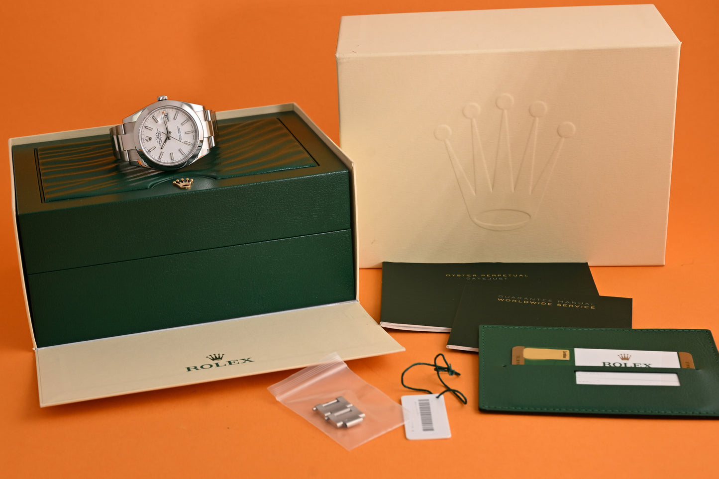 Rolex Datejust 41 - 126300 - White Dial - Full Set - LC100