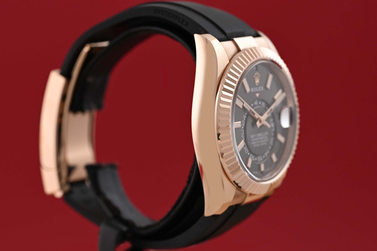 Rolex Sky-Dweller Rose Gold - Rhodium Dial - 326235 - Full Set - Like NEW