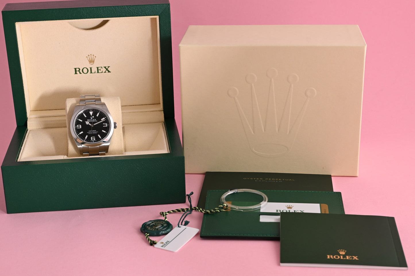 Rolex Explorer I 39 mm - 214270 - Full Set