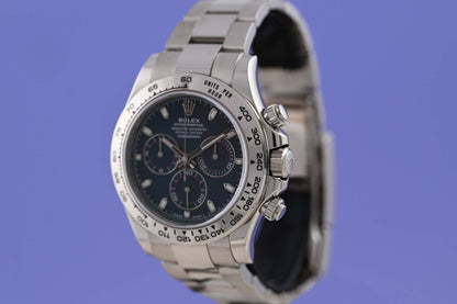 Rolex Daytona Weißgold 116509 - Blue Dial - Full Set