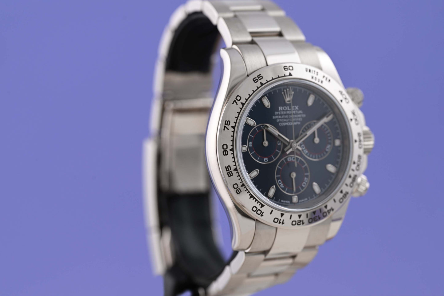 Rolex Daytona Weißgold 116509 - Blue Dial - Full Set
