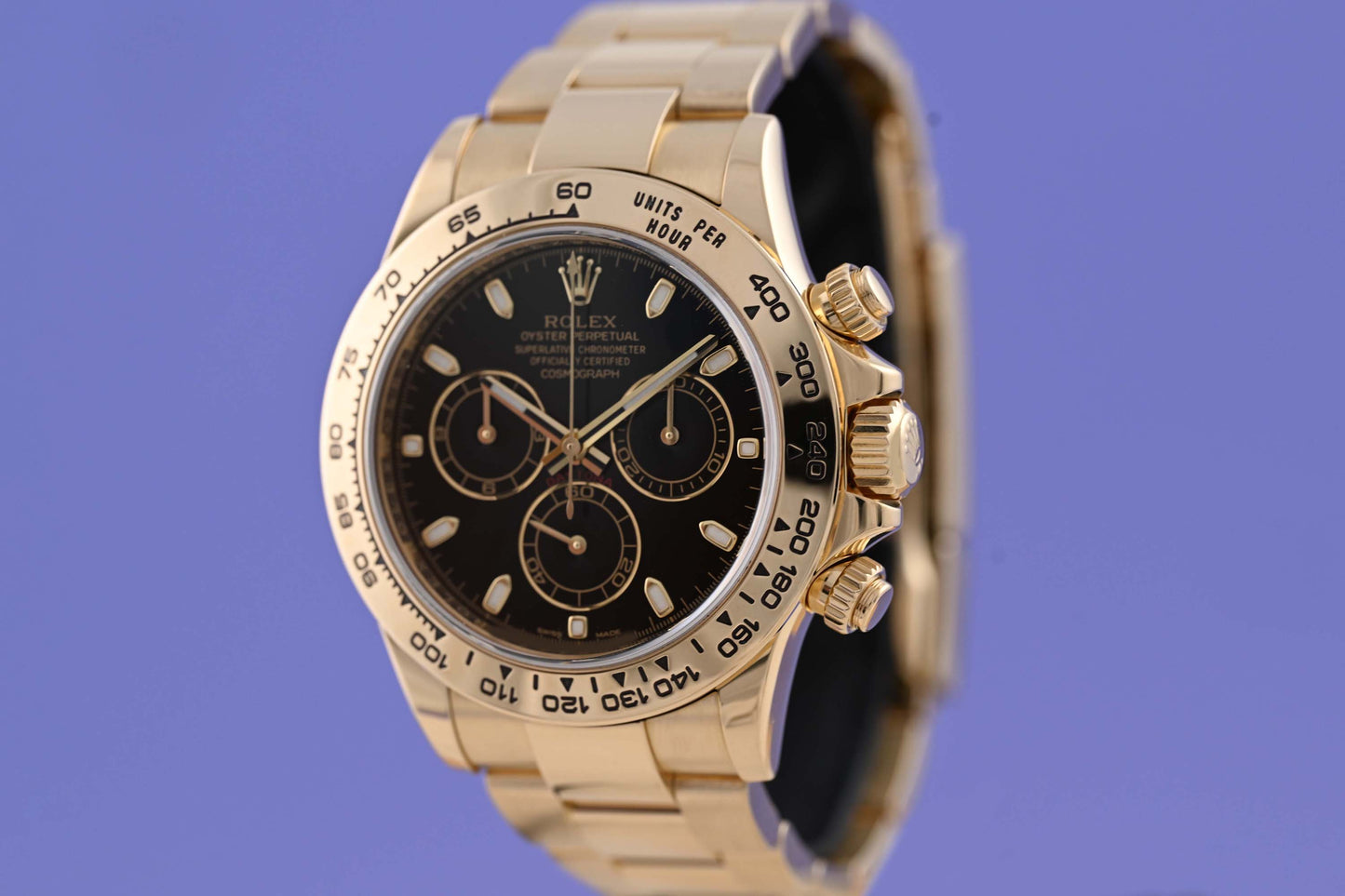 Rolex Daytona Gelbgold 116508 - Full Set - Black Dial