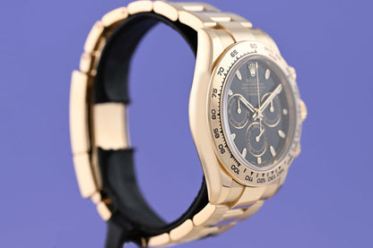 Rolex Daytona Gelbgold 116508 - Full Set - Black Dial