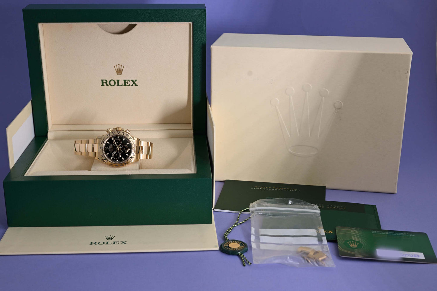 Rolex Daytona Gelbgold 116508 - Full Set - Black Dial