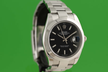Rolex Datejust 41 - 126300 - Black Dial - Full Set - LC100