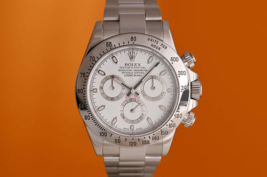 Rolex Daytona 116520 White Dial - Full Set - 2016 - Chromalight