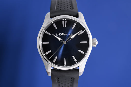 H.Moser & Cie. Pioneer Centre Seconds - Midnight Blue - Full Set