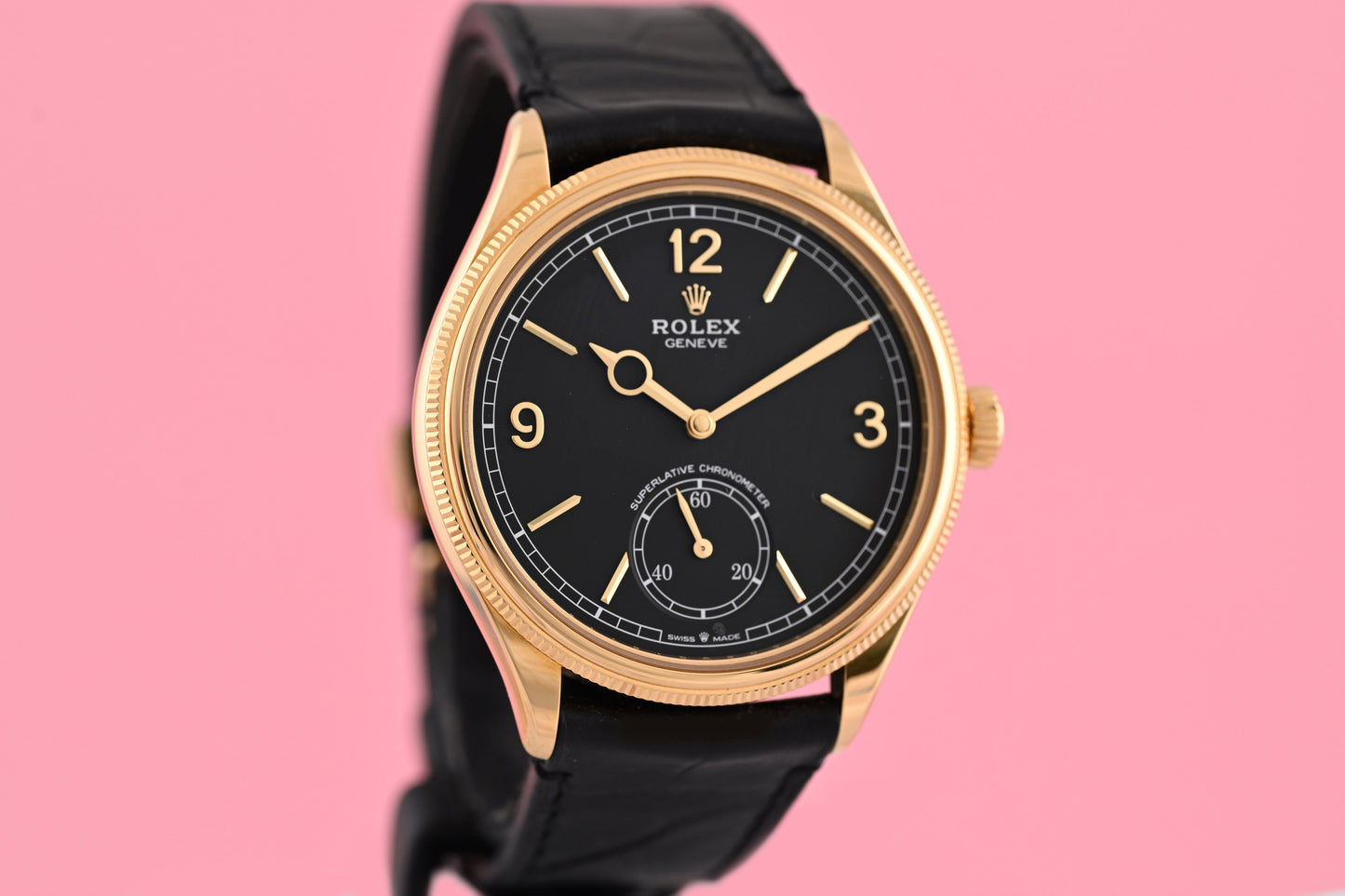 Rolex 1908 - Black Dial - Ref. 52508 - Gelbgold
