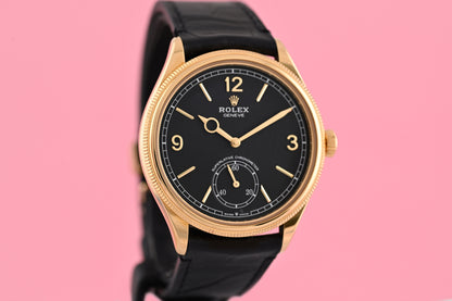 Rolex 1908 - Black Dial - Ref. 52508 - Gelbgold