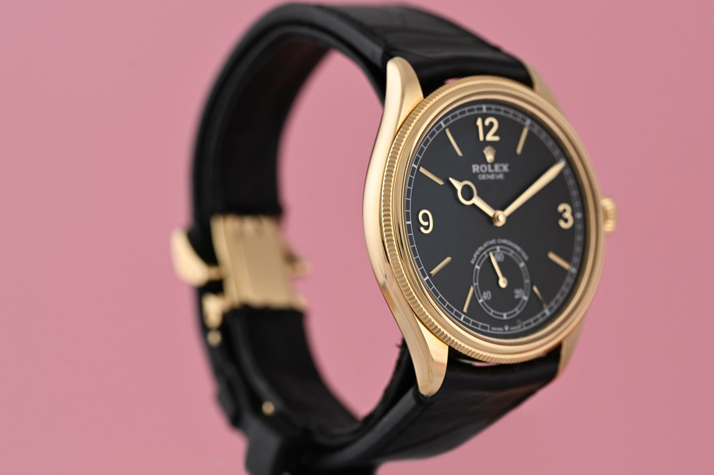 Rolex 1908 - Black Dial - Ref. 52508 - Gelbgold