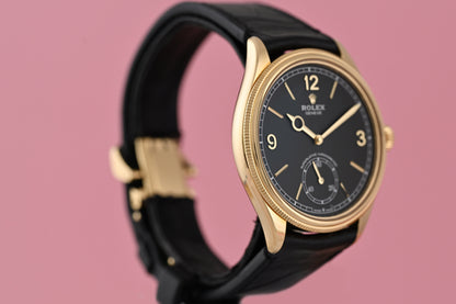 Rolex 1908 - Black Dial - Ref. 52508 - Gelbgold
