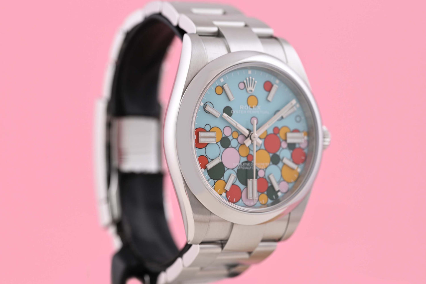 Rolex Oyster Perpetual 41mm 124300 - Full Set - Celebration Dial - NEW