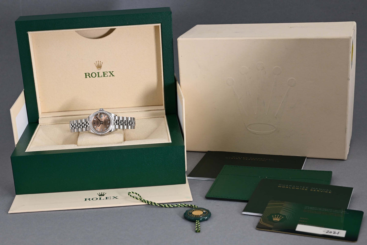 Rolex Lady Datejust 28mm - Full Set - Pink Dial