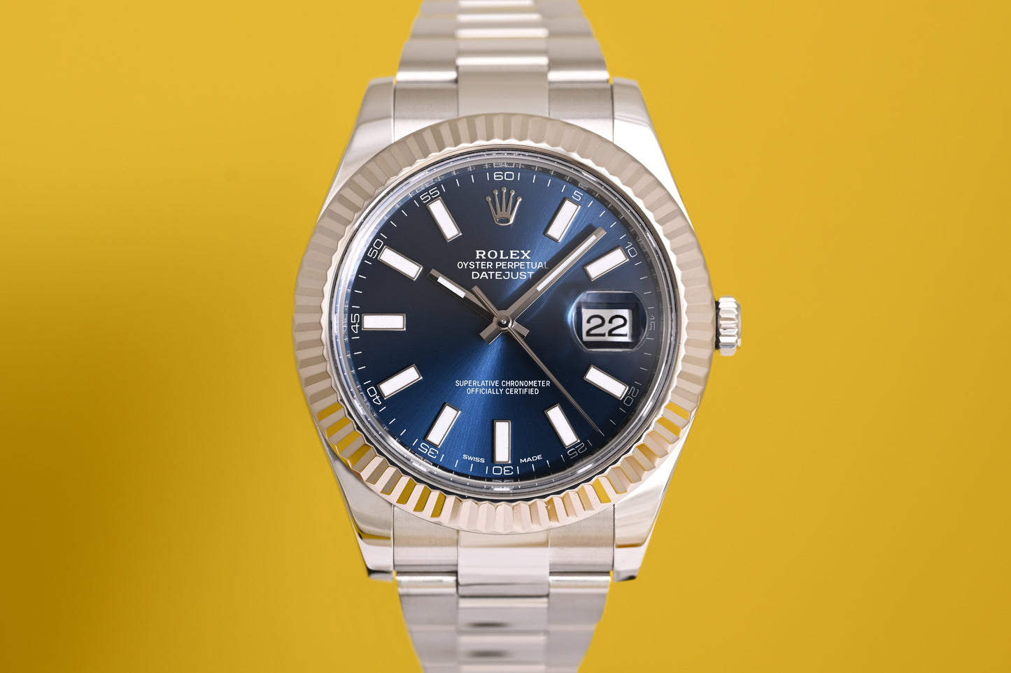 Rolex Datejust II - 116334 - Blue Dial - Full Set - LC 100