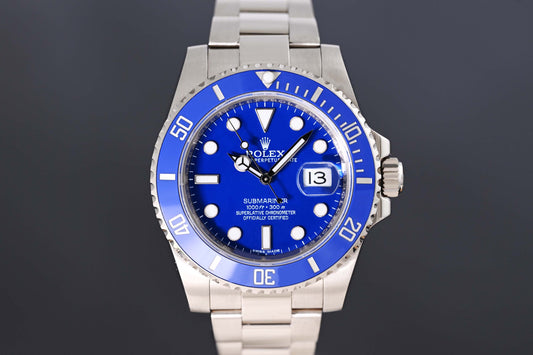 Rolex Submariner 116619LB - Full Set - Smurf - LC100