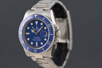 Rolex Submariner 116619LB - Full Set - Smurf - LC100
