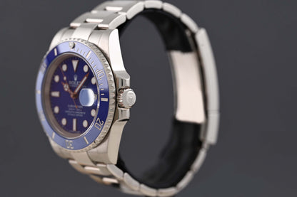 Rolex Submariner 116619LB - Full Set - Smurf - LC100
