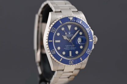 Rolex Submariner 116619LB - Full Set - Smurf - LC100