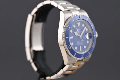 Rolex Submariner 116619LB - Full Set - Smurf - LC100