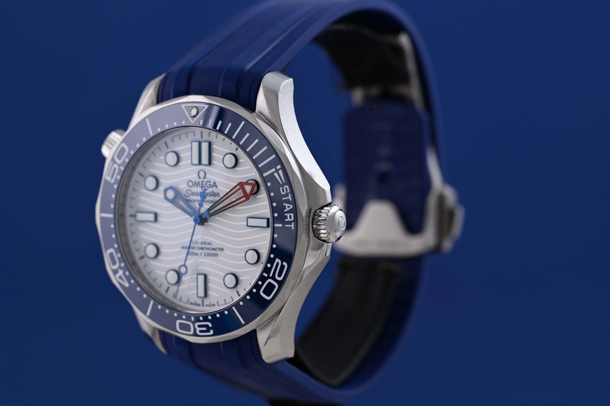 Omega Seamaster Diver 300M America's Cup - Full Set - White Dial