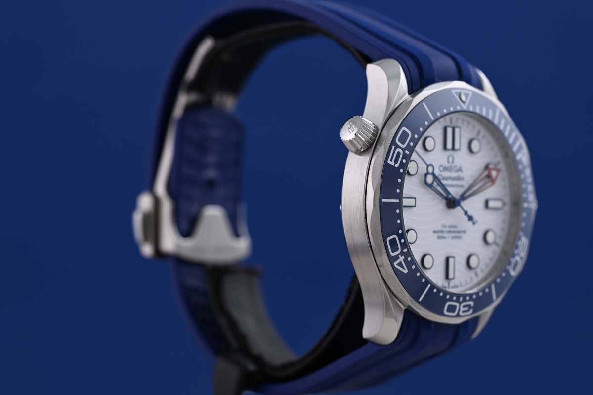 Omega Seamaster Diver 300M America's Cup - Full Set - White Dial