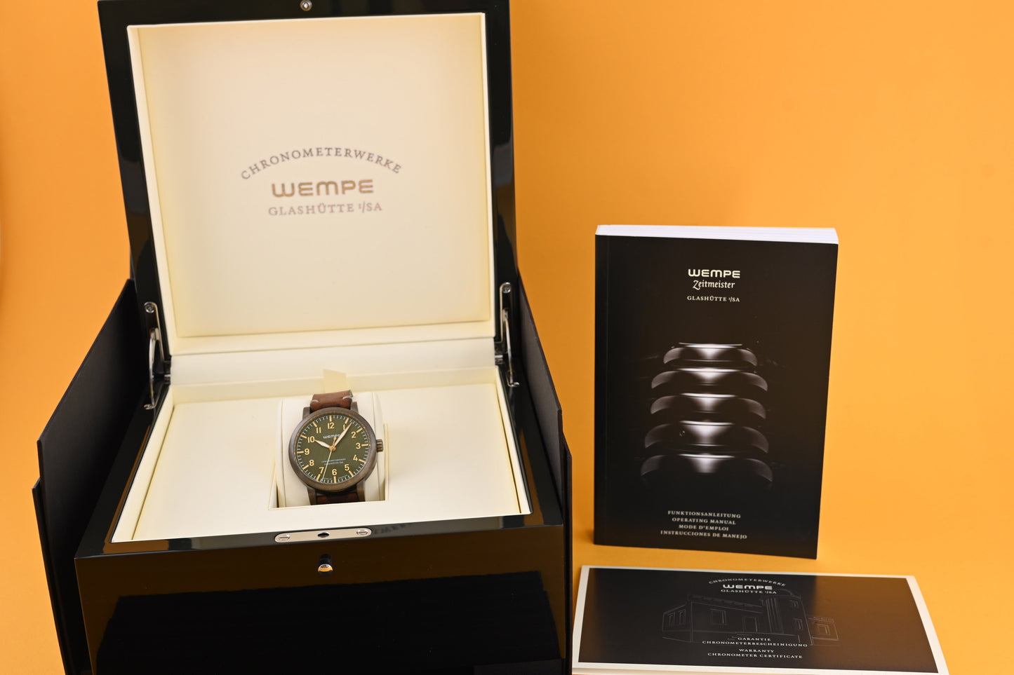 Wempe Chronometerwerke Automatic Pilot's Watch Limited - Full Set
