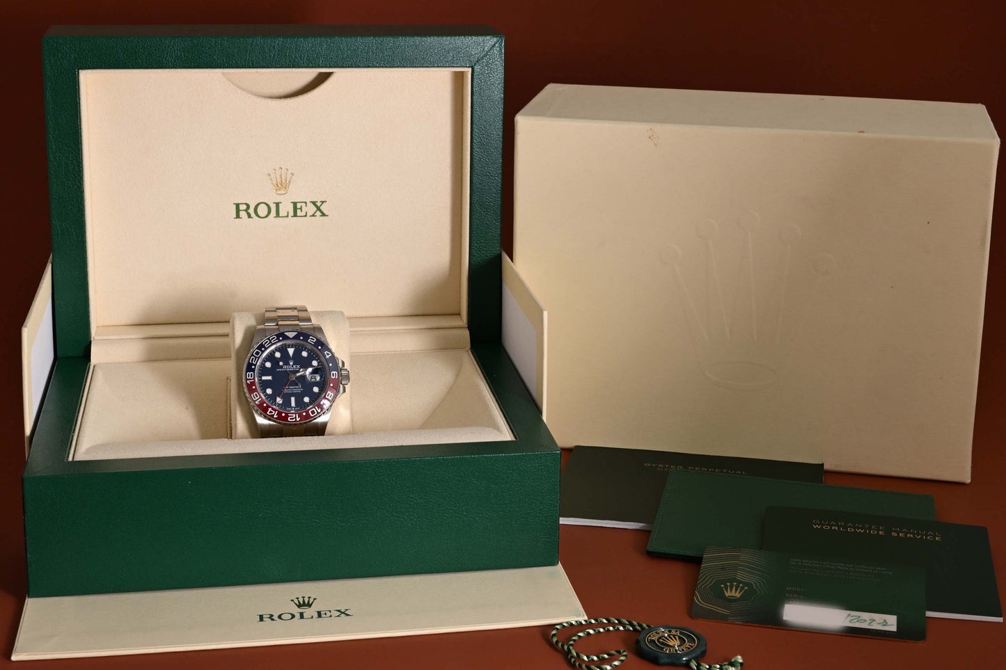 Rolex GMT Master II 126719BLRO - White Gold Pepsi - Full Set - Blue Dial
