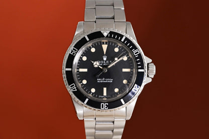Rolex Submariner 5513 - Vintage Matte Dial - Watch Only from 1970