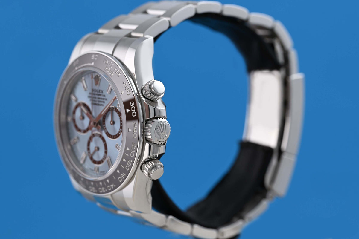 Rolex Daytona Platin 126506 - Ice Blue Baguette Dial - Full Set - NEW 2026