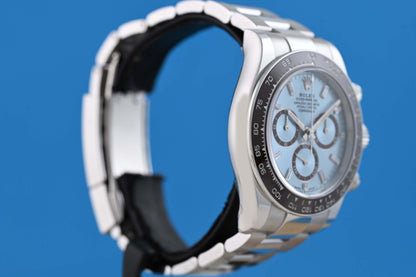 Rolex Daytona Platin 126506 - Ice Blue Baguette Dial - Full Set - NEW 2026