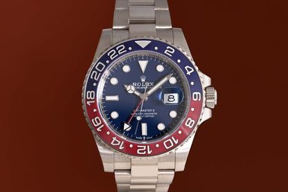 Rolex GMT Master II 126719BLRO - White Gold Pepsi - Full Set - Blue Dial