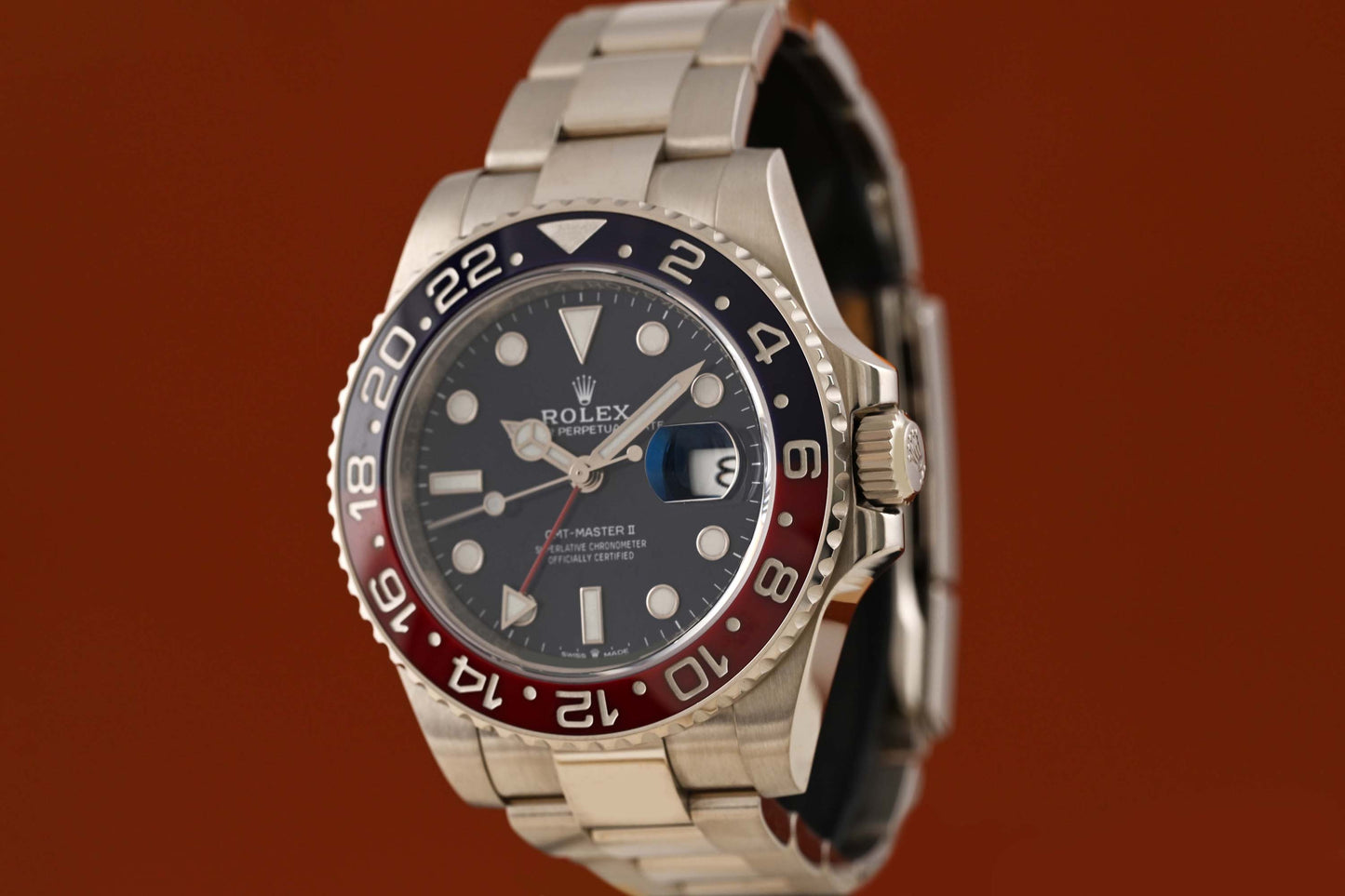 Rolex GMT Master II 126719BLRO - White Gold Pepsi - Full Set - Blue Dial