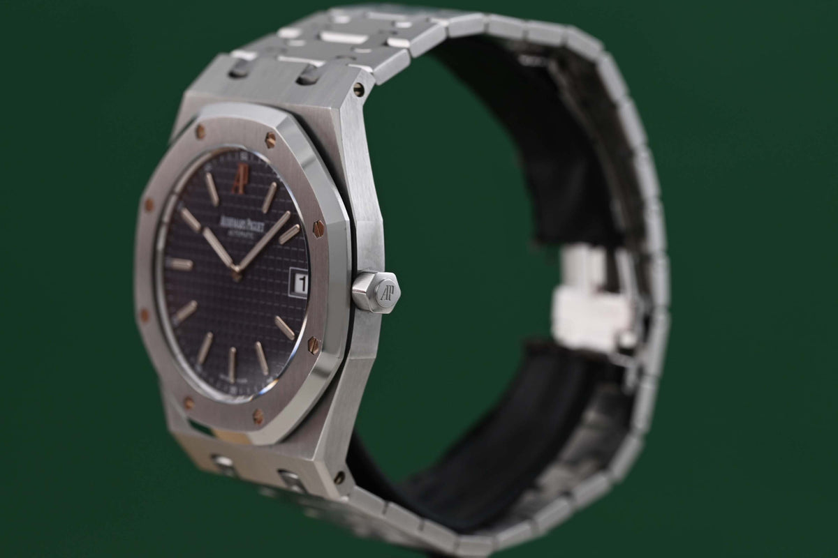 Audemars Piguet Royal Oak Jumbo Extraflach - Blue Dial - 15202ST - Full Set