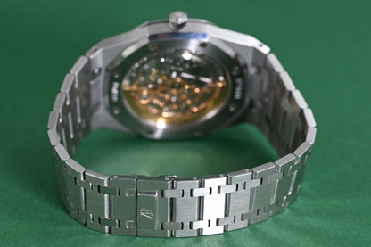 Audemars Piguet Royal Oak Jumbo Extraflach - Blue Dial - 15202ST - Full Set