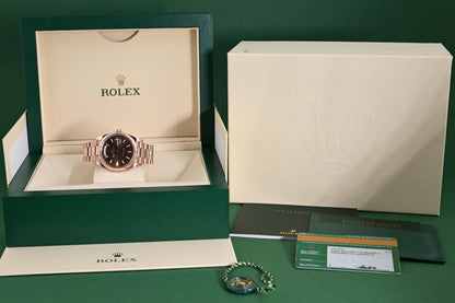 Rolex Day Date 40 Roségold 228235 - Full Set - Chocolate Motif Dial