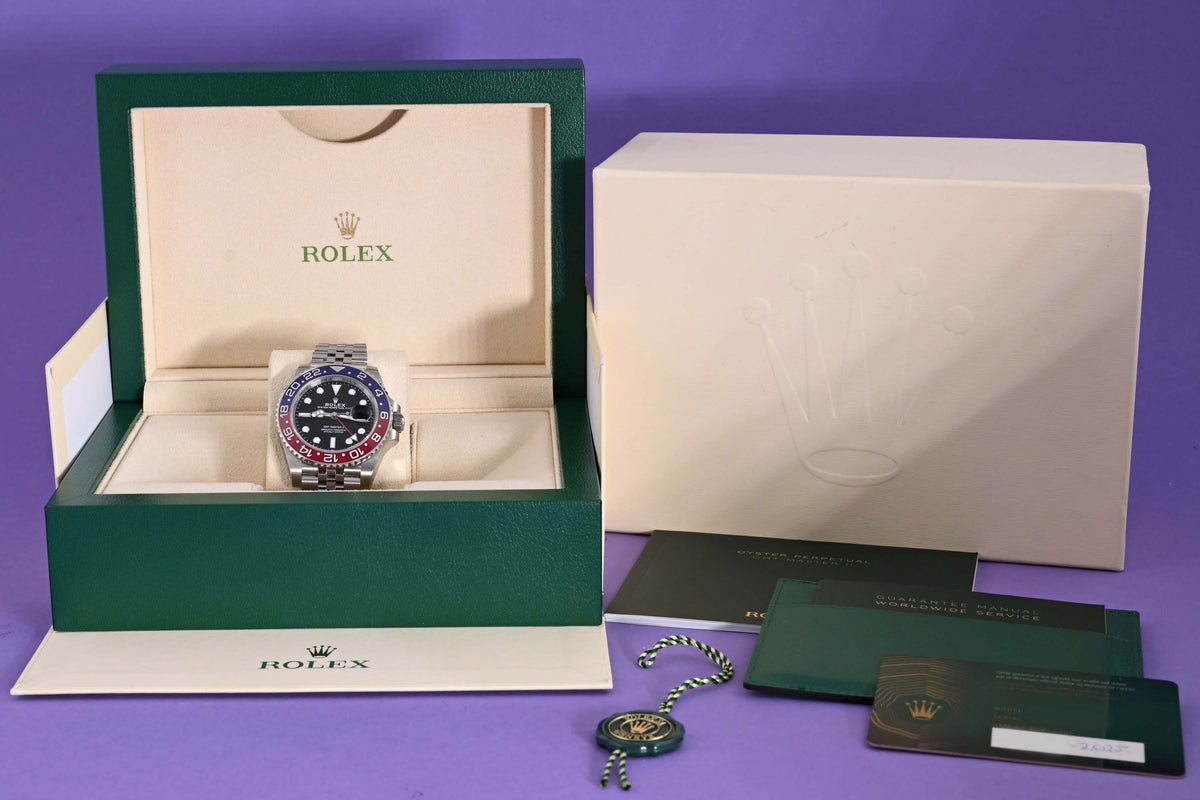 Rolex GMT Master II - 126710BLRO Pepsi - Full Set - NEW 2025 Stickers
