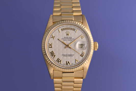 Rolex Day Date 36mm - 18038 - White Dial - Box & Papers - LC100