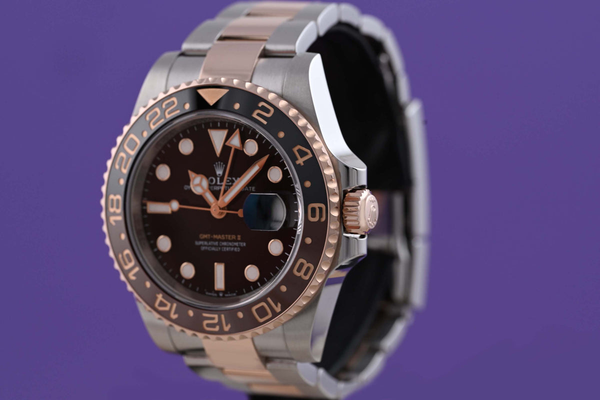 Rolex GMT Master II Rootbeer Steel/Everose Gold - 126711CHNR - Full Set