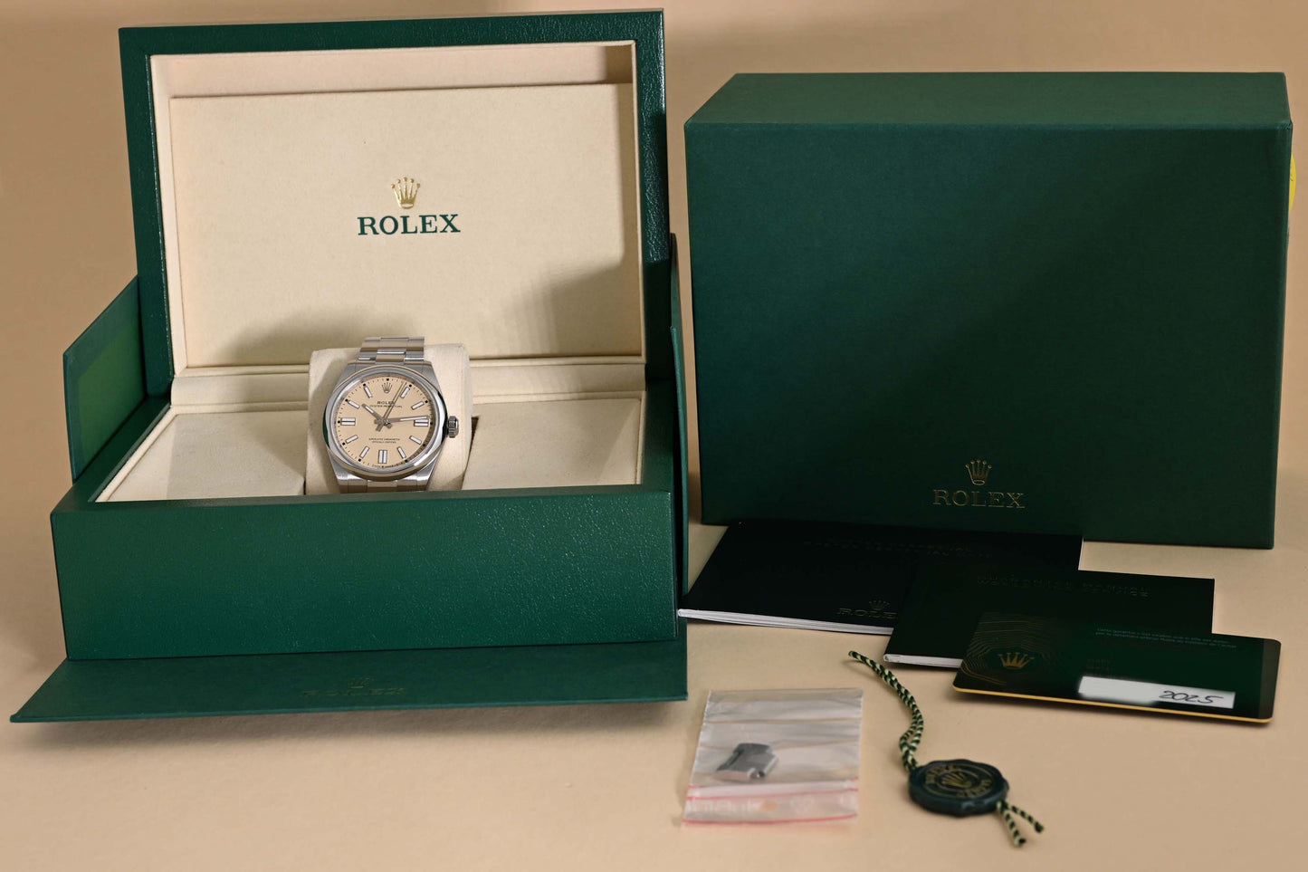 Rolex Oyster Perpetual 41mm 134300 - Beige - Full Set - 2025 Like NEW