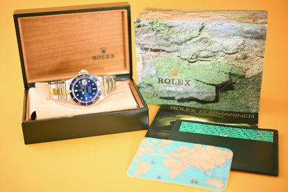 Rolex Submariner 16613 Stahl/Gold - Box and Papers - NEW- LC 100