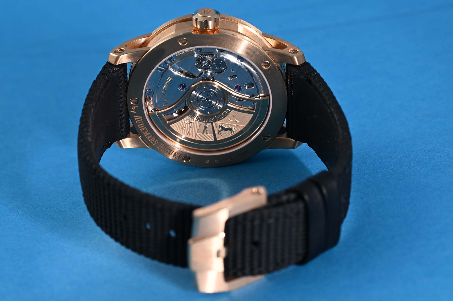Audemars Piguet Code 11.59 18k Rose Gold  - Blue Smoked Dial - Full Set