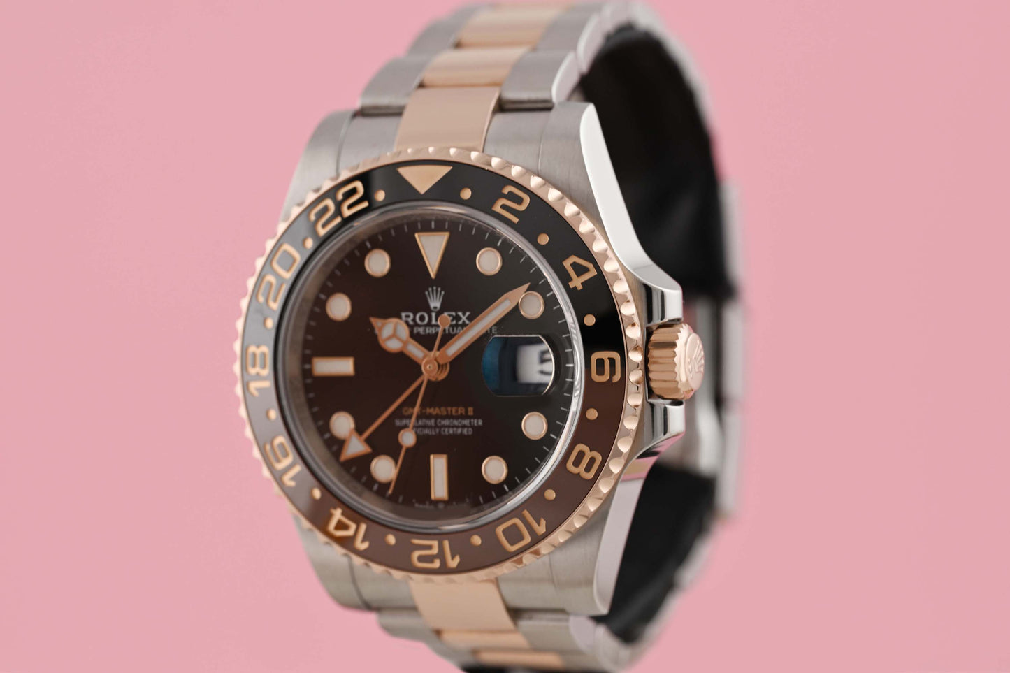 Rolex GMT Master II Rootbeer Stahl/Roségold - 126711CHNR - Full Set