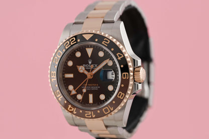 Rolex GMT Master II Rootbeer Stahl/Roségold - 126711CHNR - Full Set