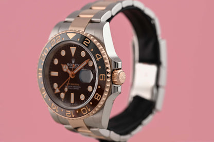 Rolex GMT Master II Rootbeer Stahl/Roségold - 126711CHNR - Full Set